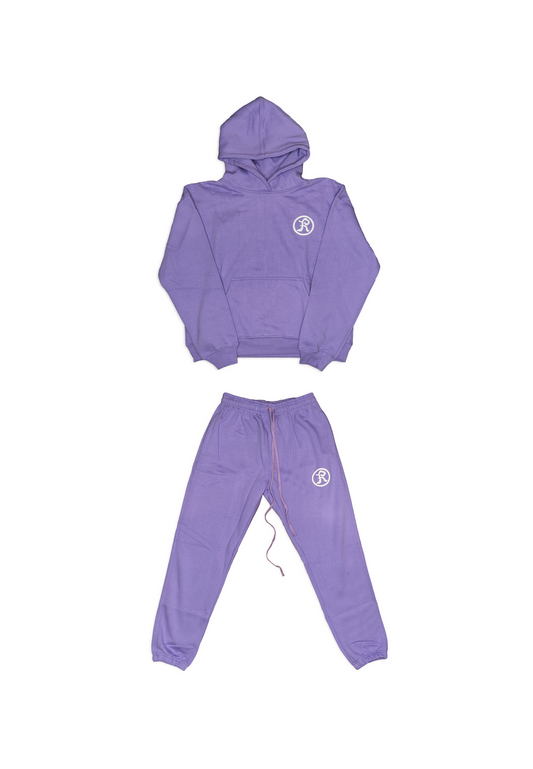 Women Handprint Tracksuit- Lavender