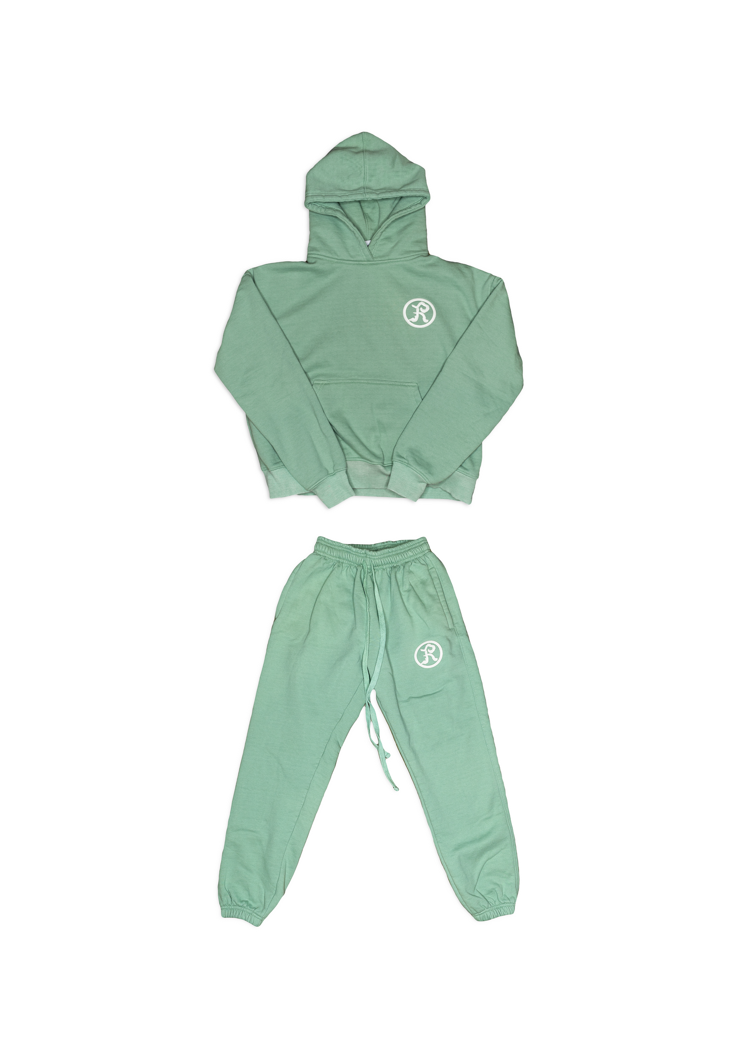 Women Handprint Tracksuit- Mint