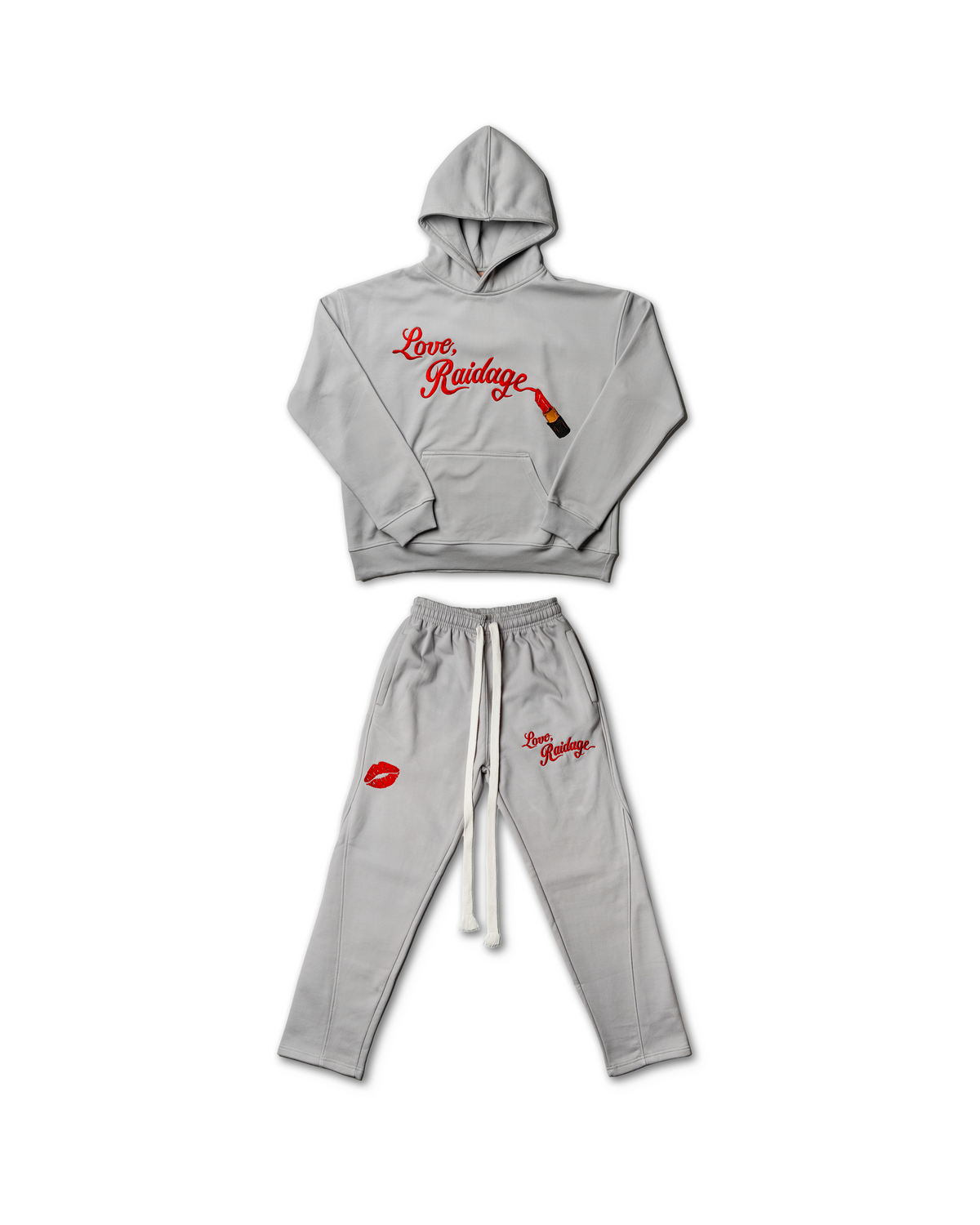 Lipstick Embroidered Tracksuit