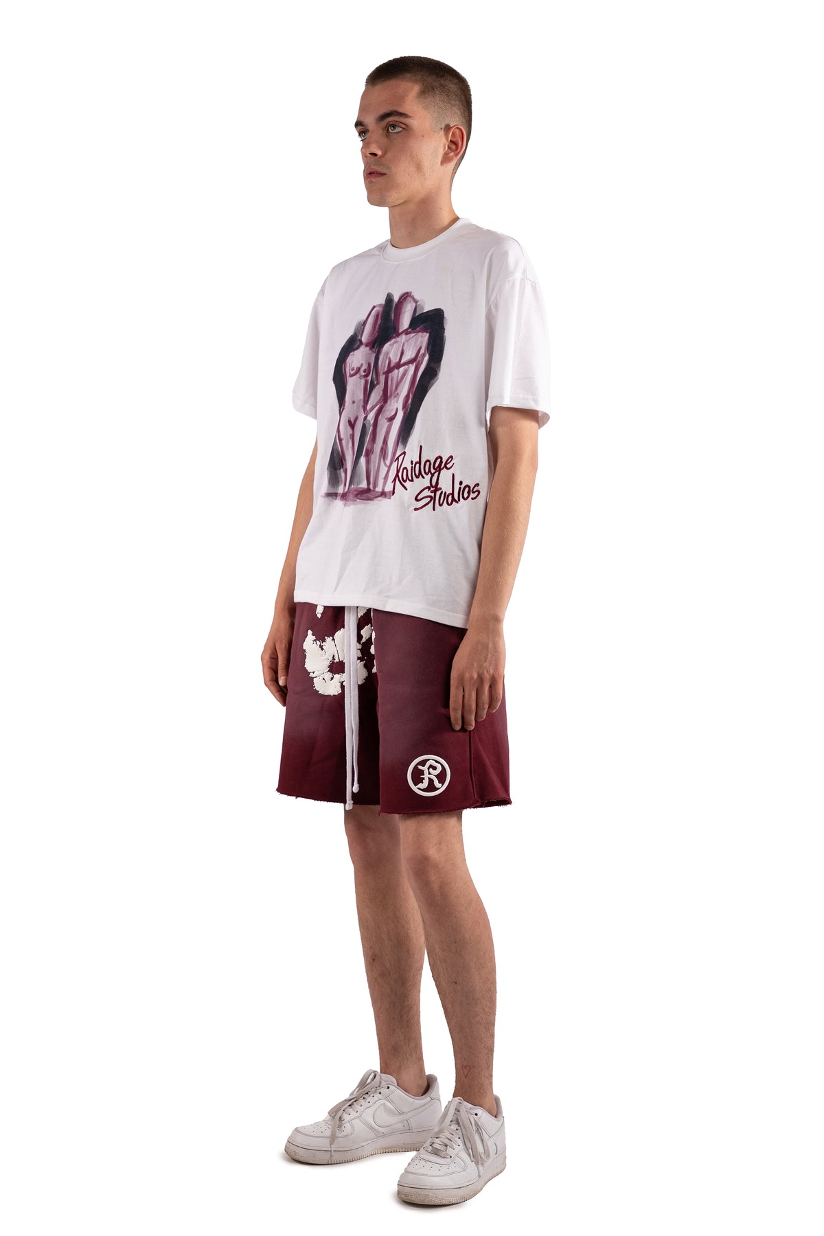 Raidage Adam & Eve Tee - Burgundy