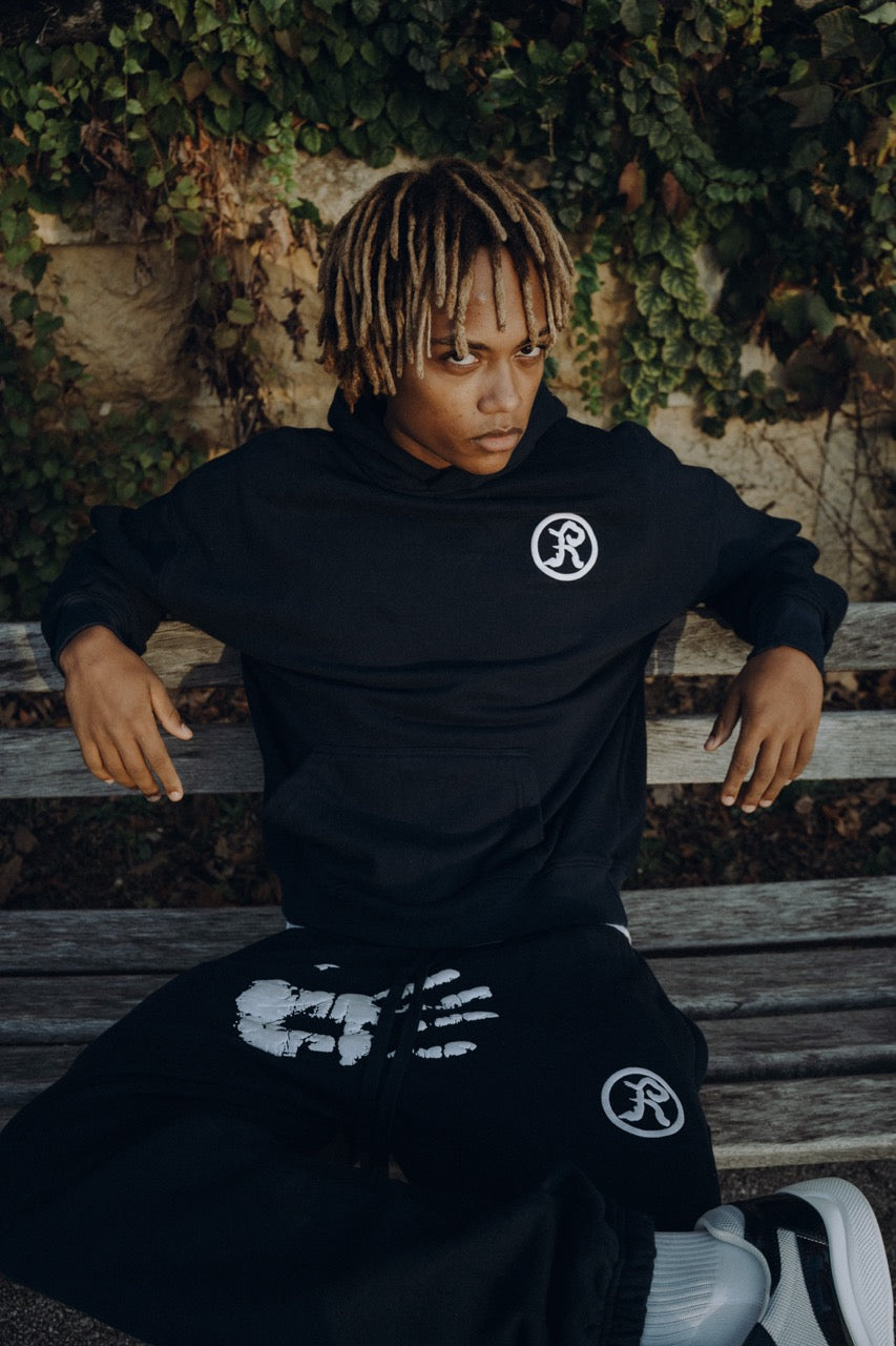 Men Handprint Tracksuit - Navy