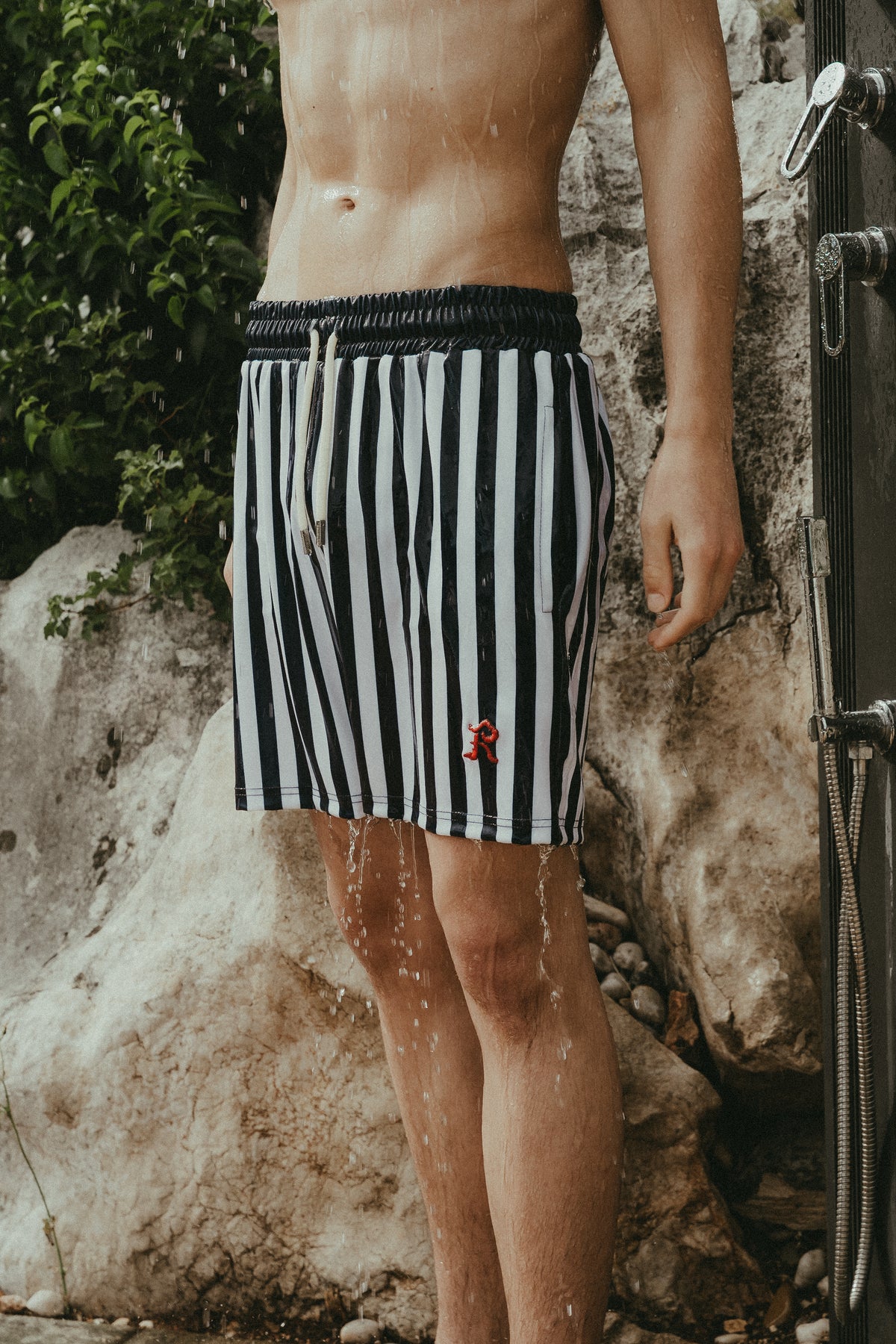 Striped Swimming Shorts