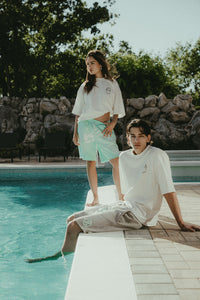 Handprint Shorts - Mint