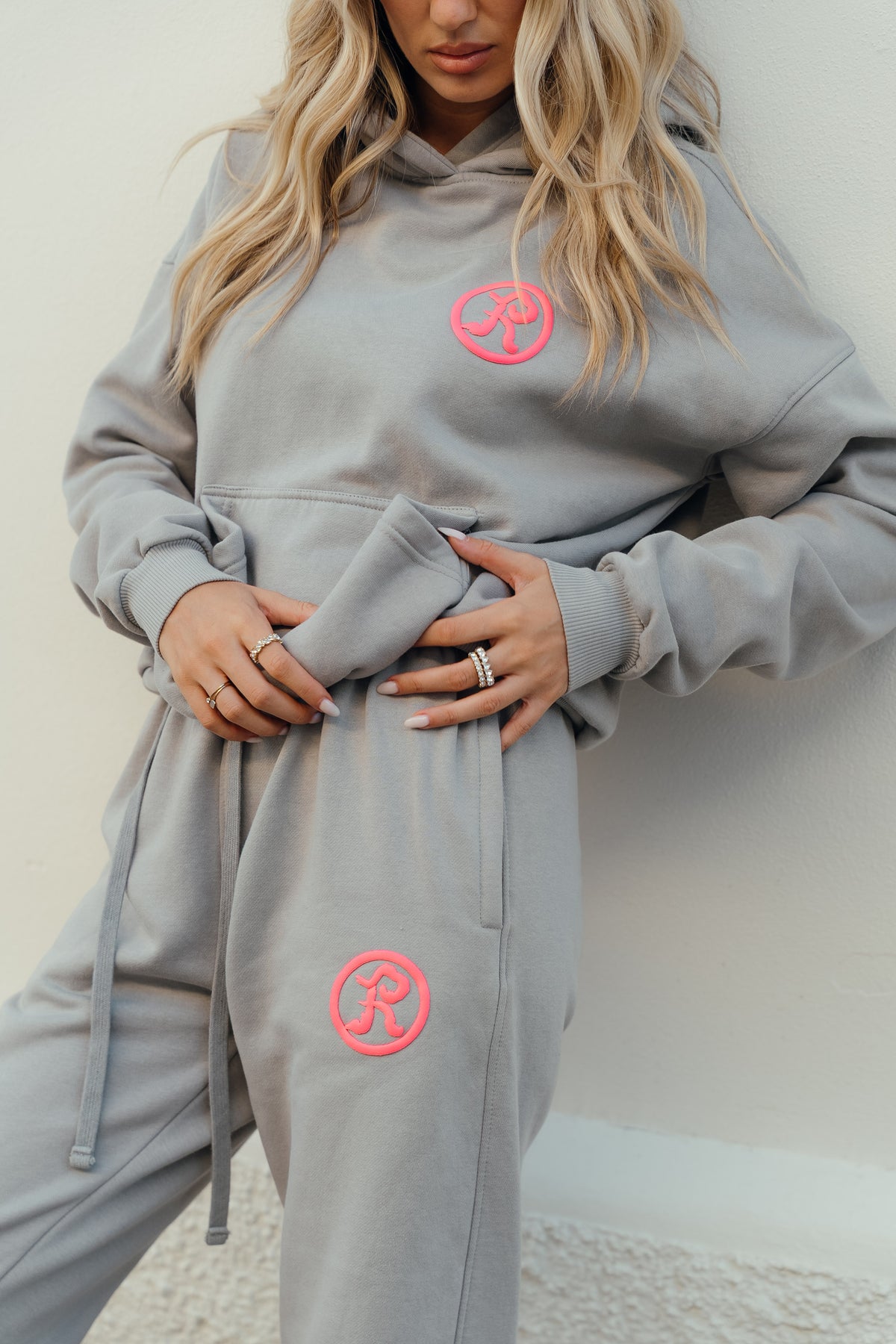 Handprint Tracksuit - Grey
