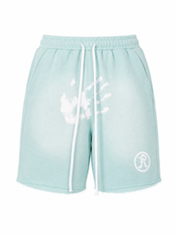 Handprint Shorts - Mint