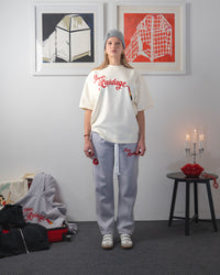 Lipstick Tee - White