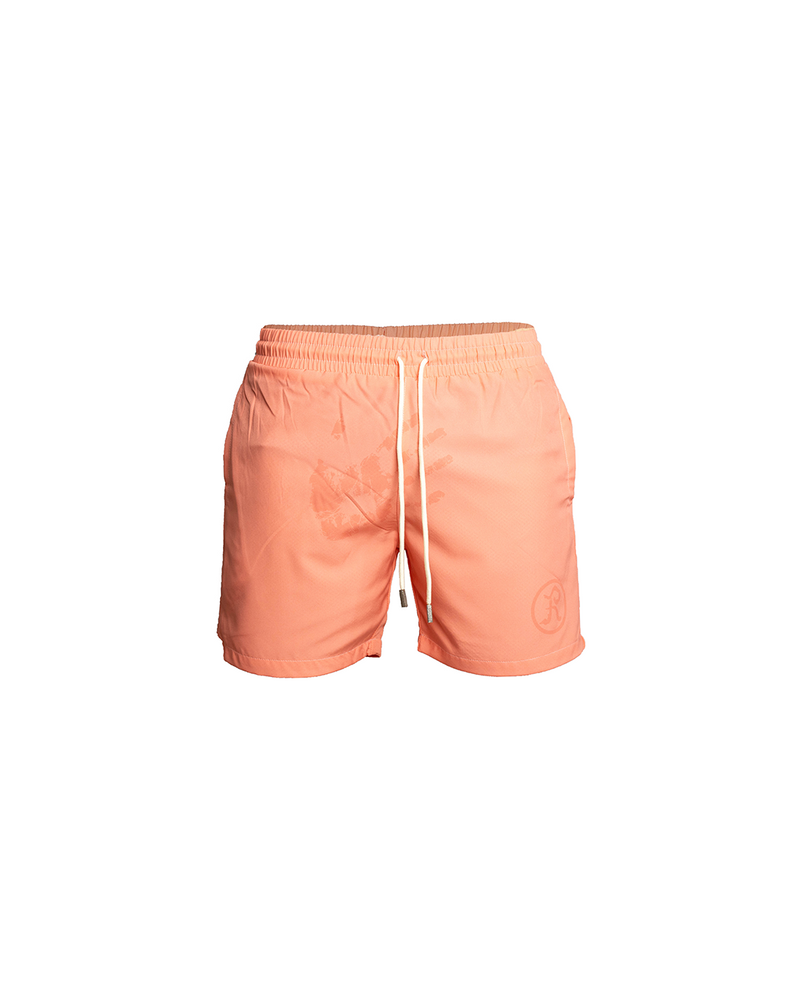 Peach Handprint Swimming Shorts